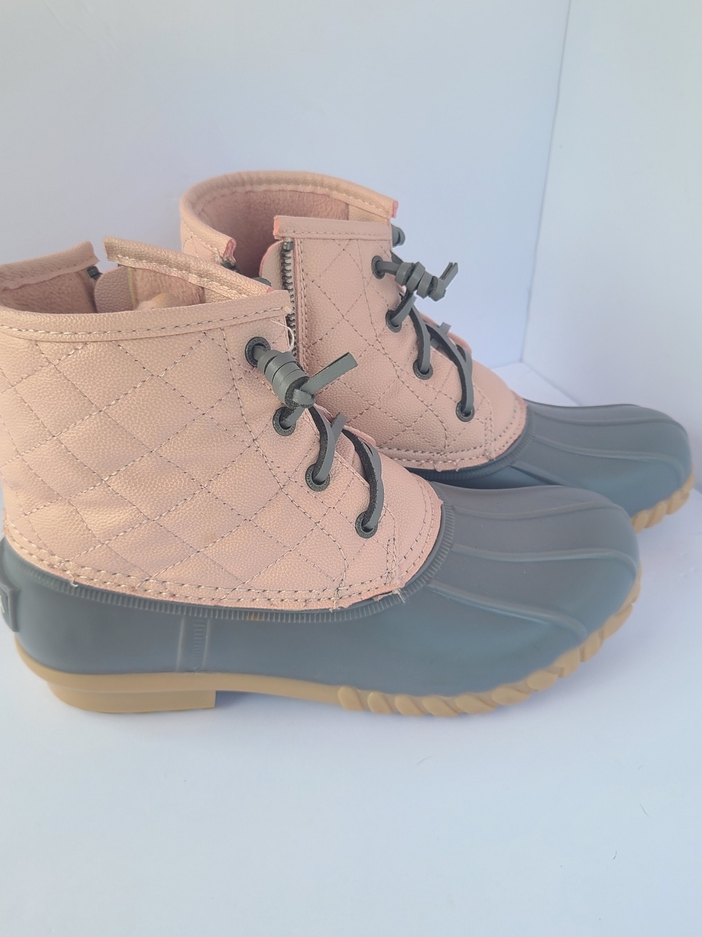 Nautica Dorsay Duck Boots Pink Gray Women's Size 6